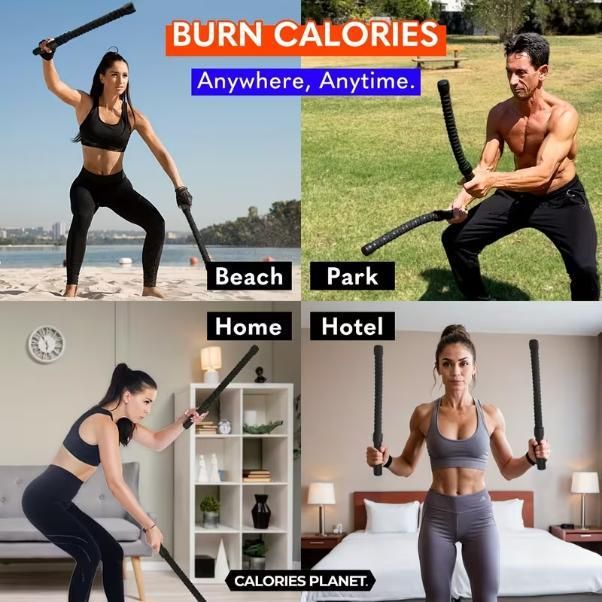 2pcs Black Portable Wireless Battle Rope ™