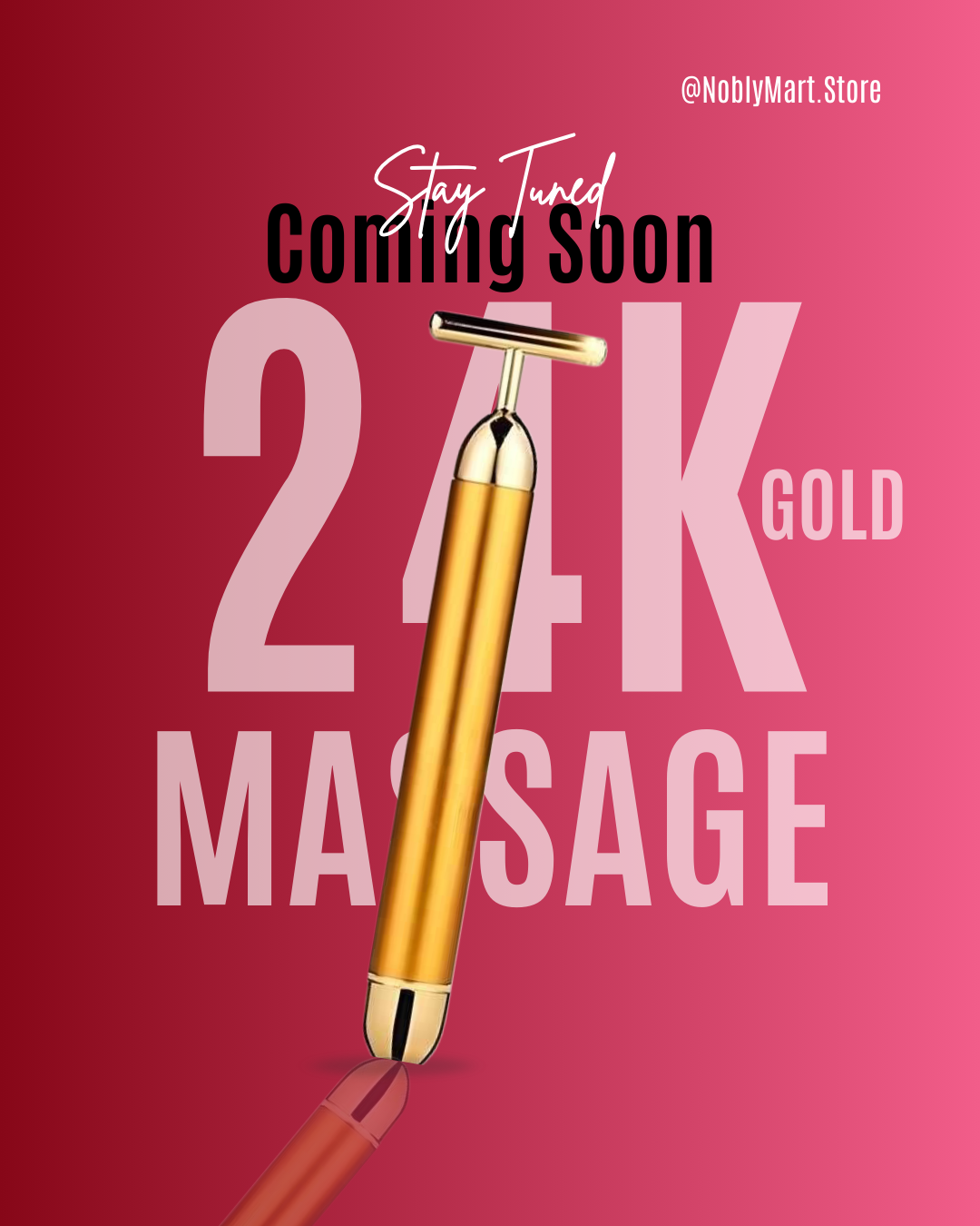 24K Gold Energy Beauty Bar Electric Facial Massage Roller ™